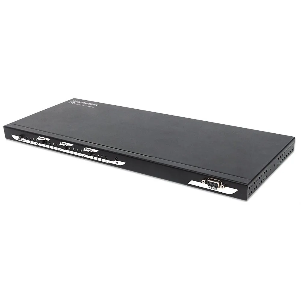 Manhattam 207751 Przełącznik HDMI 1.4 matrix 4x4 4K30Hz