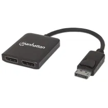 Manhattan 207768 Splitter 1x2 DisplayPort 4K*30Hz MST