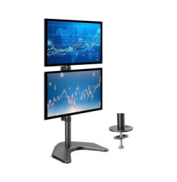 Ramię lcd biurko X2 pion stand