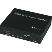 Inserter audio SPDIF 5.1CH, analog 3.5mm 2CH do HDMI 4K30Hz