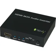 Inserter audio SPDIF 5.1CH, analog 3.5mm 2CH do HDMI 4K30Hz