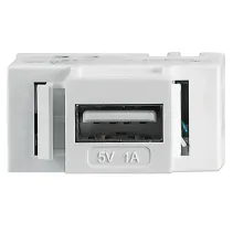 Moduł keystone przelotka USB A 5V 1A