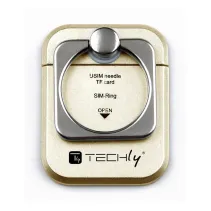 Techly 102697 Uchwyt Ring Holder do telefonu złoty