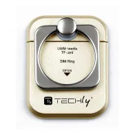 Techly 102697 Uchwyt Ring Holder do telefonu złoty