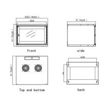 Szafa wisząca 6U 60/45 eco bl
