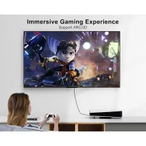 Kabel HDMI na HDMI 1.4 kątowy 90° M/M 5m