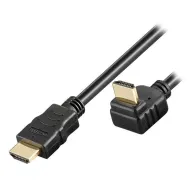 Kabel HDMI na HDMI 1.4 kątowy 90° M/M 2m