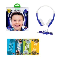 Słuchawki dla dzieci 3+ 85dB z mikrofonem Connect niebieskie