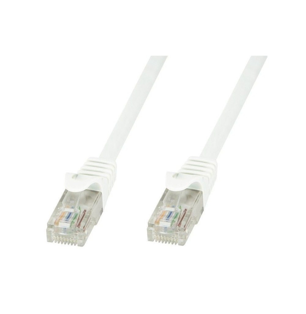 Patchcord utp 0,5M C6 biały