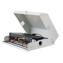 Szafa wisząca 3U płaska szara