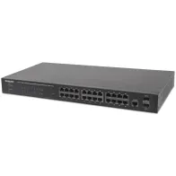 Switch zarządzalny 24x RJ45 Gigabit PoE+ 240W, 2x SFP