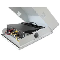 Szafa wisząca 3U płaska szara