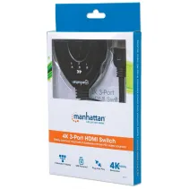 Manhattan 207847 Switch 3x1 HDMI 4K*60Hz pigtail automat