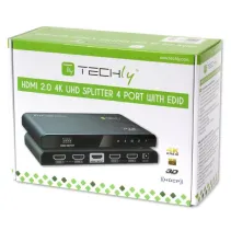 Techly 028245 Splitter 1x4 HDMI 2.0 4K*60Hz aktywny EDID