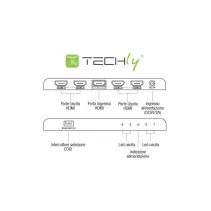 Techly 028245 Splitter 1x4 HDMI 2.0 4K*60Hz aktywny EDID
