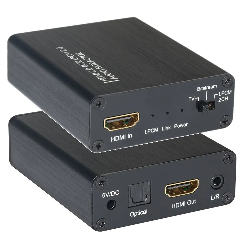 Ekstraktor audio SPDIF 5.1CH, analog 3.5mm 2CH z HDMI 4K60Hz