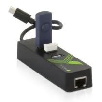 Karta sieciowa/adapter USB-C na RJ45 Gigabit, hub 3x USB 3.0
