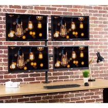 Techly 027521 Uchwyt na 4 monitory 13-27" obrotowy - B2B Netinet