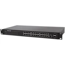 Switch zarządzalny 24x RJ45 Gigabit, 2x SFP