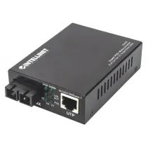 Media konwerter 1000Base RJ45 na SC SM Duplex, PoE+, 20 km