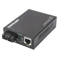 Media konwerter 1000Base RJ45 na SC SM Duplex, PoE+, 20 km
