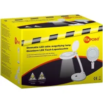 Lupa stojąca 100mm 1,7x podświetlenie LED 80-400lm