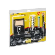 Lutownica 48W 230V zestaw podstawka, cyna, odsysacz