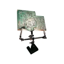 2 zaciskowy chwytak stojący 'trzecia ręka' z lupą