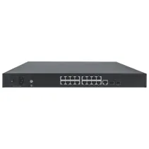 Switch zarządzalny AV 16x RJ45 Gigabit PoE+ 255W, 2x SFP