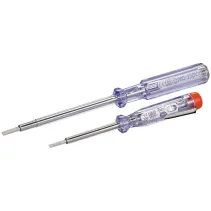 2 śrubokręty elektryczne tester próbnik napięcia 3X60mm 3,5X100mm