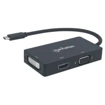 Adapter multiport USB-C 3.1 na HDMI/DVI/VGA M/F
