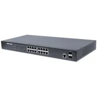 Switch zarządzalny 16x RJ45 Gigabit PoE+ 374W, 2x SFP