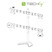 Techly 027590 Noga do 4 monitorów 13-27" obrotowa - B2B Netinet
