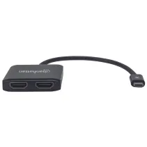 Adapter splitter USB-C na 2x HDMI 4K*30Hz M/F
