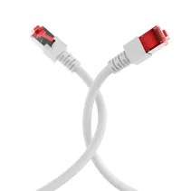 Patchcord Cat6 SFTP 1M 100% Cu szary