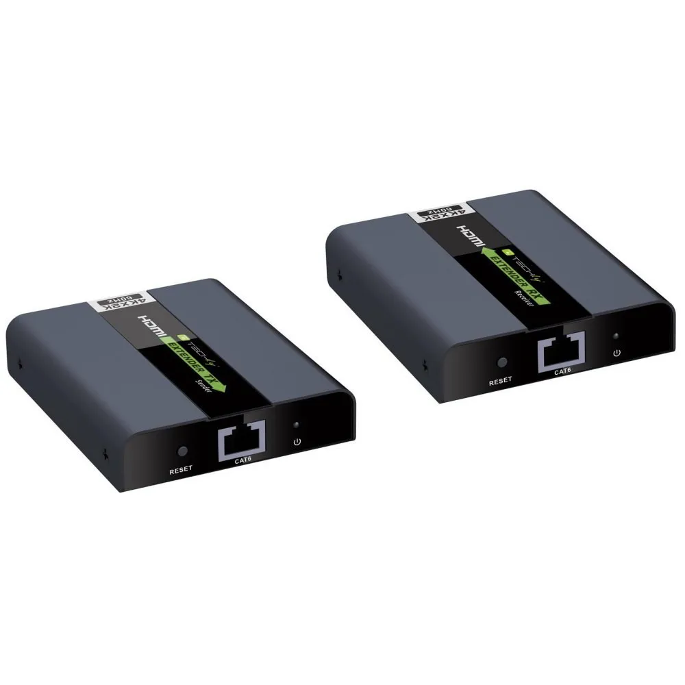 Extender HDMI 2.0 4K60Hz do 30m po skrętce Kat6 IR PoC