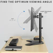 Techly 027538 Noga do monitora 13-27" obrotowa - B2B Netinet