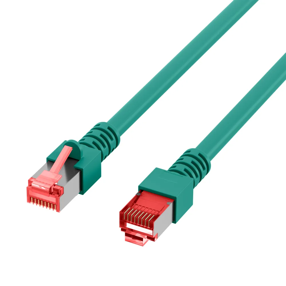 Patchcord Cat6 SFTP 1M 100% Cu zielony
