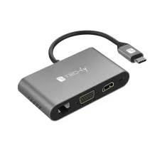 Adapter USB-C na HDMI/VGA/RJ45/USB-C PD/USB-A 3.0/MicroSD