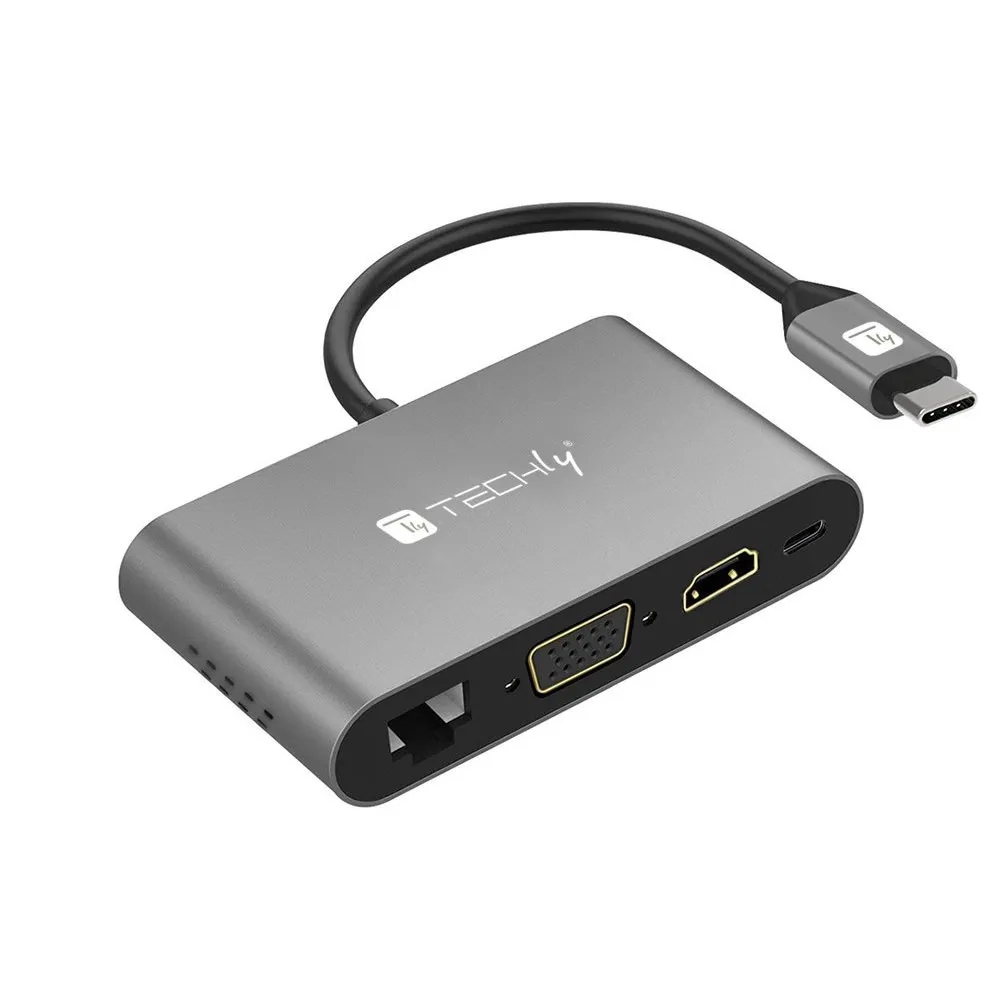 Adapter USB-C na HDMI/VGA/RJ45/USB-C PD/USB-A 3.0/MicroSD