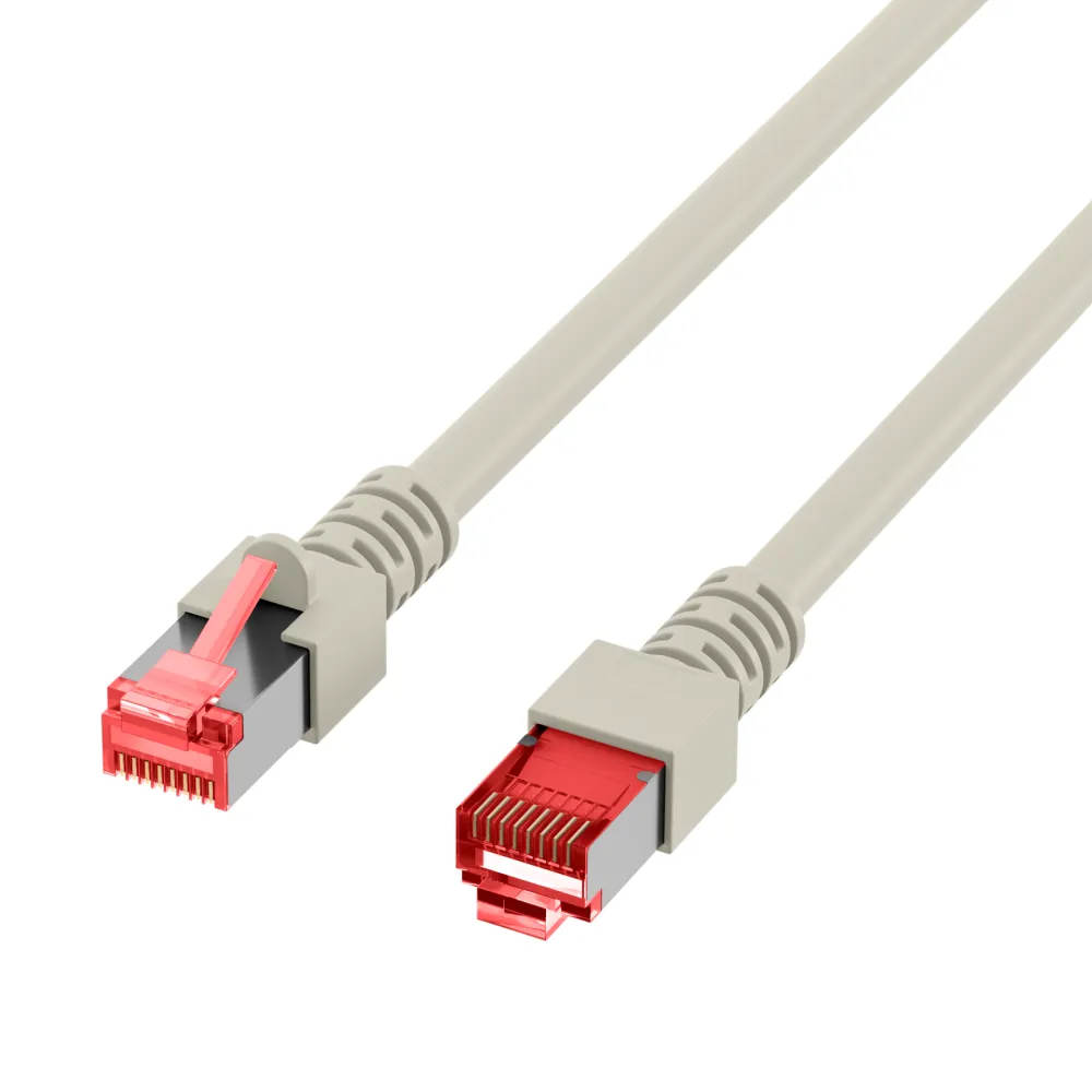 Patchcord Cat6 SFTP 5M 100% Cu szary