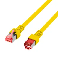 Patchcord Cat6 SFTP 0,5M 100% Cu żółty