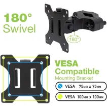 Techly 103793 Uchwyt rurowy do monitora 13-30" - B2B Netinet