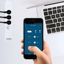 Smart listwa zasilająca WiFi, 4porty AC typ PL, 4porty USB