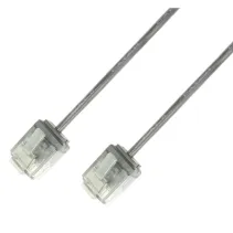 Patchcord slim Cat6 UTP 2M 100% Cu szary