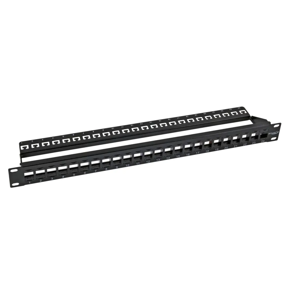 Patch panel 24P keystone 1U cz