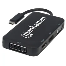 Adapter multiport USB-C 3.1 na HDMI/DP/DVI/VGA 4K60Hz M/F