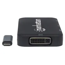 Adapter multiport USB-C 3.1 na HDMI/DP/DVI/VGA 4K60Hz M/F