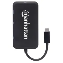 Adapter multiport USB-C 3.1 na HDMI/DP/DVI/VGA 4K60Hz M/F