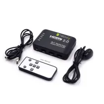 Techly 108637 Switch HDMI 5x1 4K*60Hz HRD z pilotem IR